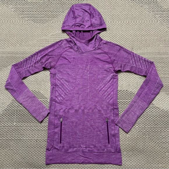Lululemon Rest Less Hoodie Sz 6 In Heathered Tender Violet - Picture 4 of 8